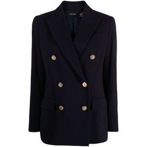 Lauren Ralph Lauren Double-Breasted Navy Blue Blazer - NWT